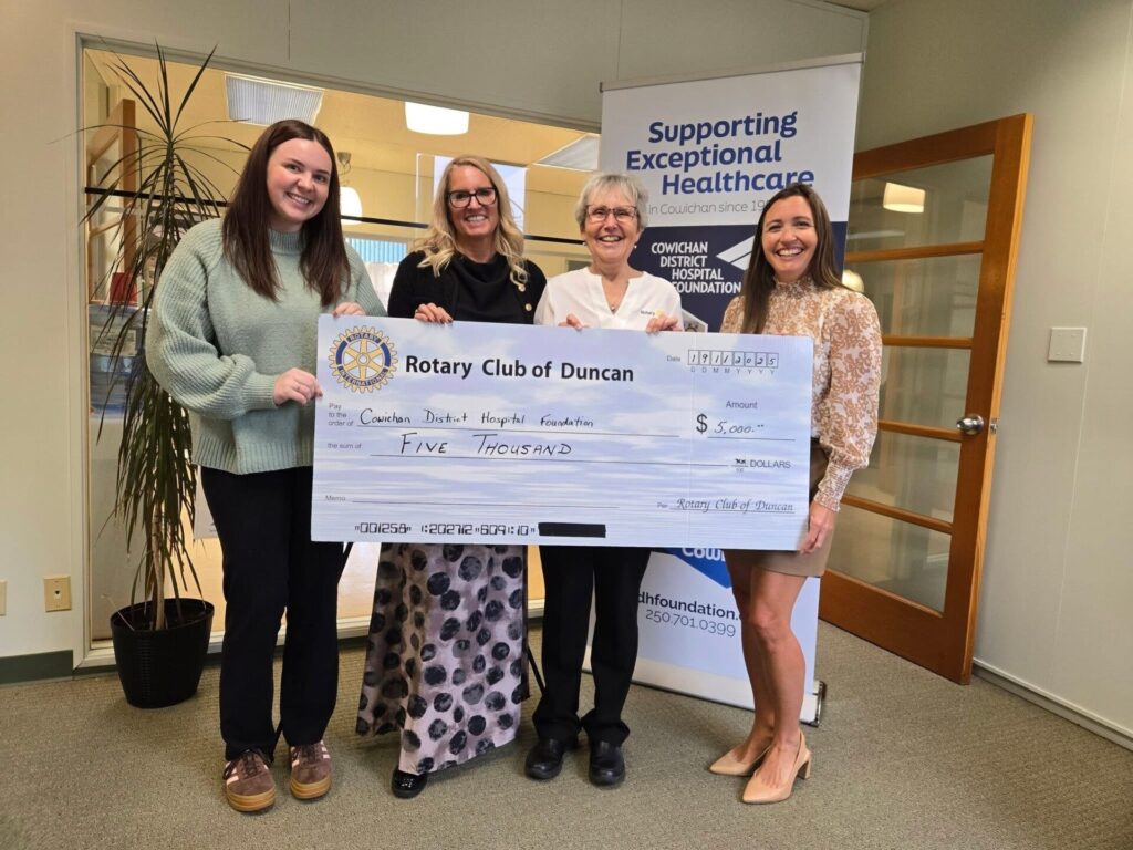 Rotary Clubs pitch in to help CDHF fund critical hospital equipment