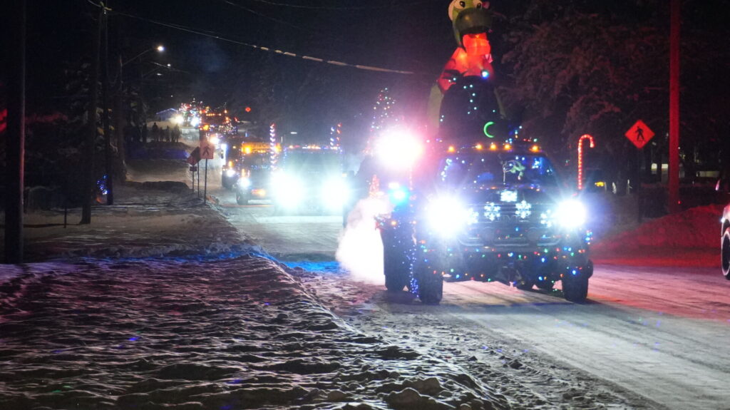 Christmas spirit felt during truck parade through Smithers