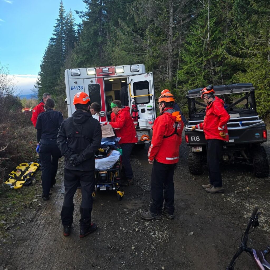 Biker rescued after serious injury from fall on Blockhead Trail in Cumberland