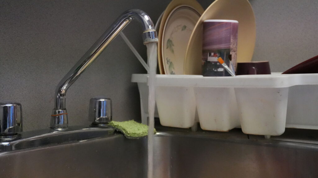 Disturbed sediment leads to discolored water in Houston