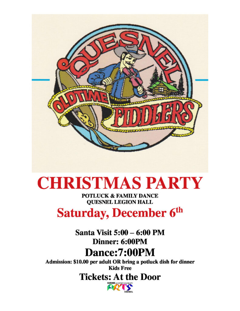 Quesnel Old Time Fiddlers’ annual Christmas Dance this weekend