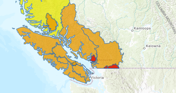 B.C. River Forecast Centre upgrades Vancouver Island & Sunshine Coast to Flood Watch