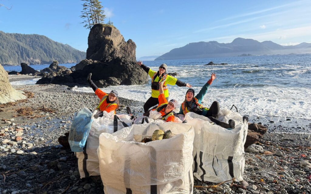 Helicopter-assisted cleanup project removes 8,000 lbs. of debris from North Island coast