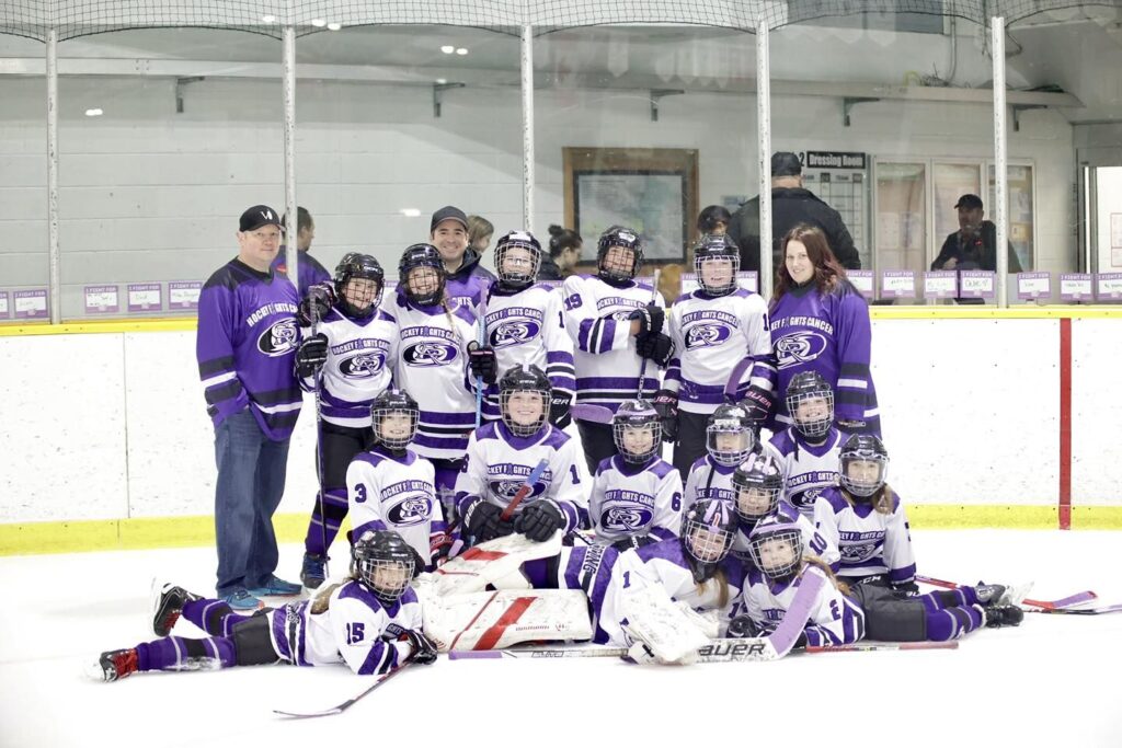 Campbell River’s minor hockey female program raised over $7,100 on Hockey Fights Cancer Day