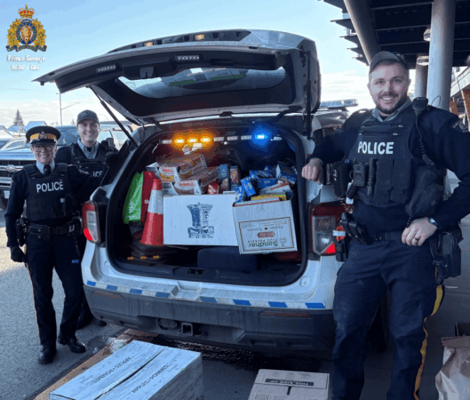 Cram-A-Cruiser event raises 3500 pounds of food for Salvation Army