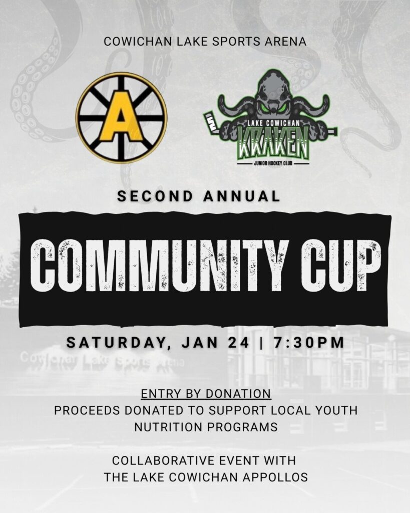 Cowichan hockey teams facing off for a charitable cause