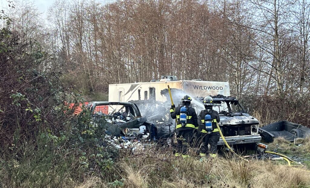 First responders extinguish two cars “completely engulfed in flames” on Homewood Road