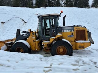 Highway equipment damaged in Krestova