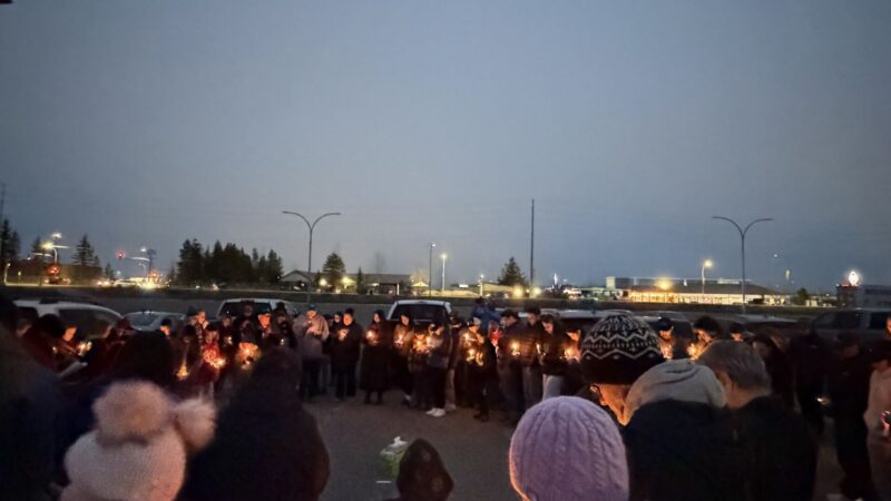 Prince George community gathers to support Tumbler Ridge