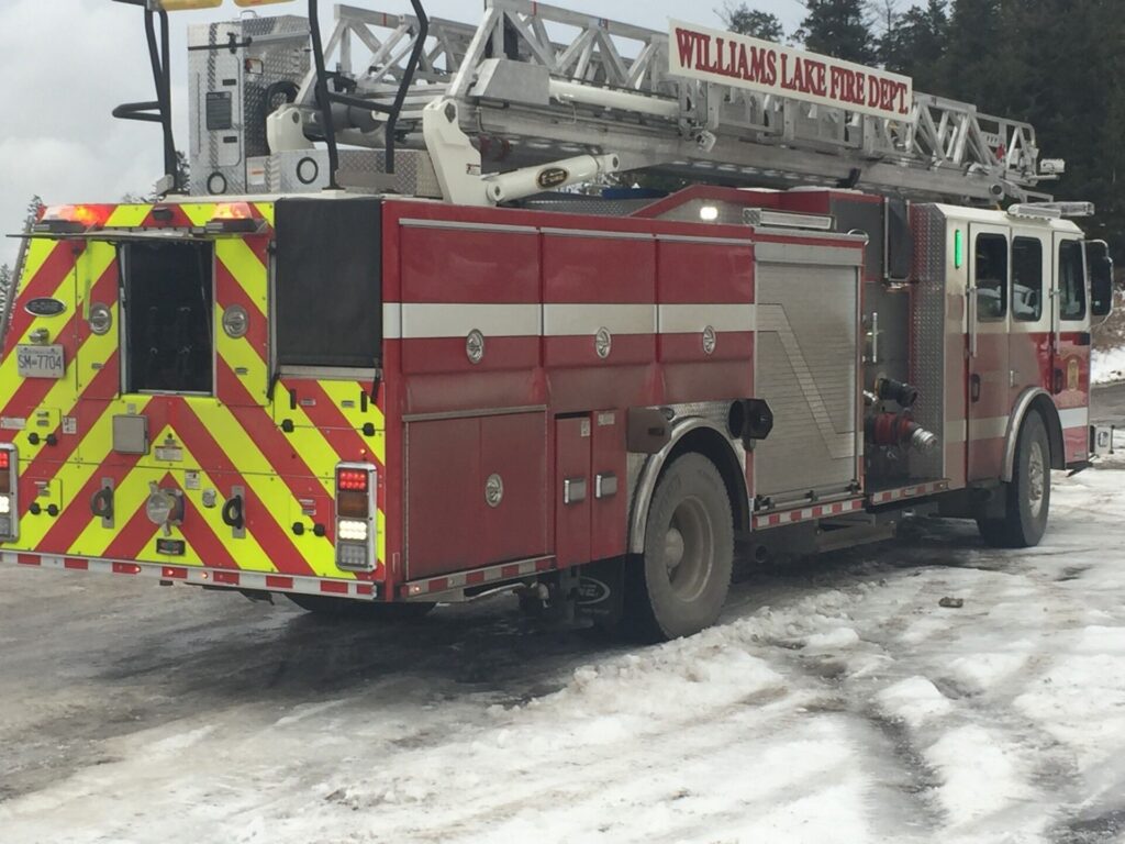 The new year started off hot for the Williams Lake Fire Department