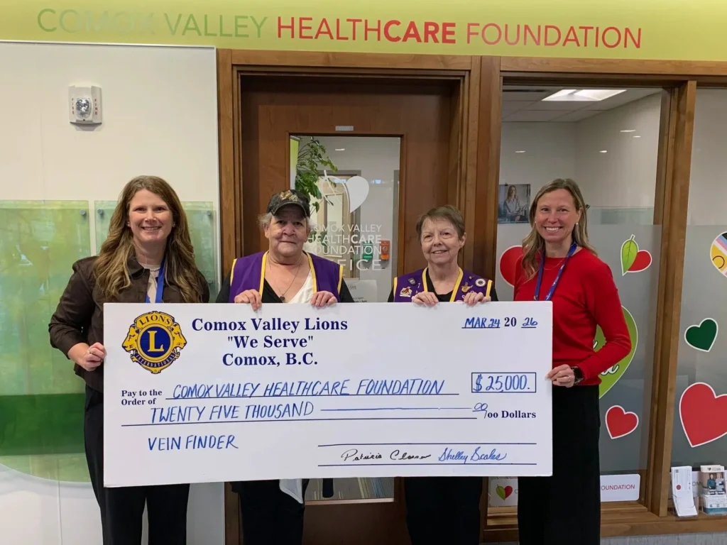 Comox Valley Lions Club donates $25,000 to support cancer care equipment