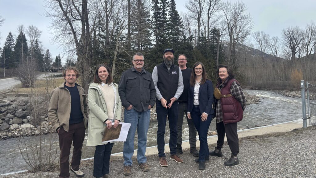 Minister Kelly Greene visits completed flood relief project in Fernie