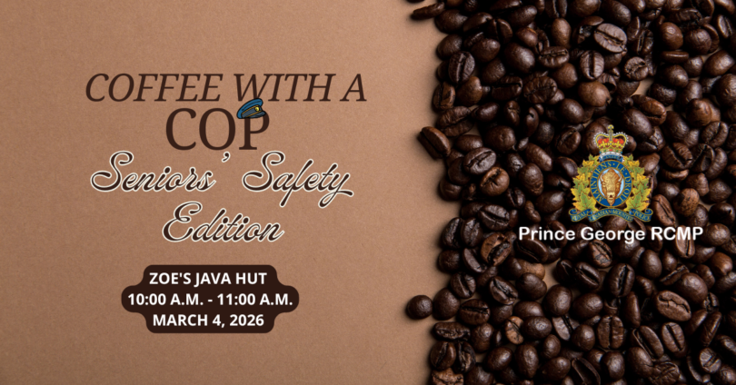 Coffee, seniors safety is on the menu for PG Mounties today