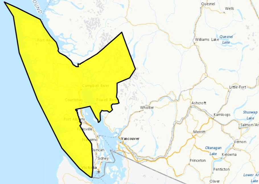 Windy forecast prompts warning from Environment Canada