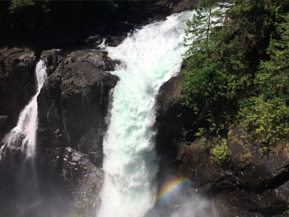 Fish migration flow underway at Elk Falls Canyon